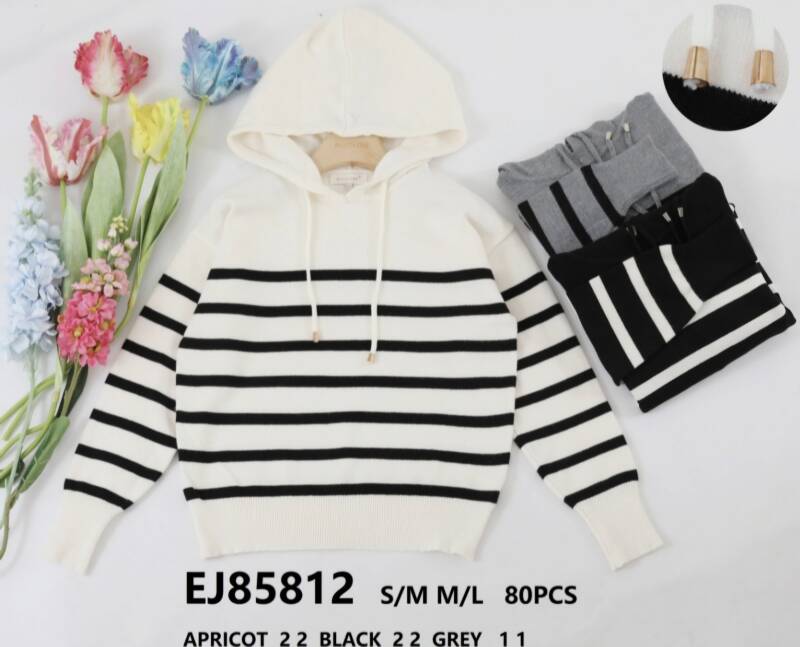 Swetry damskie Roz S/M-M/L. Mix kolor. Paczka 10 szt